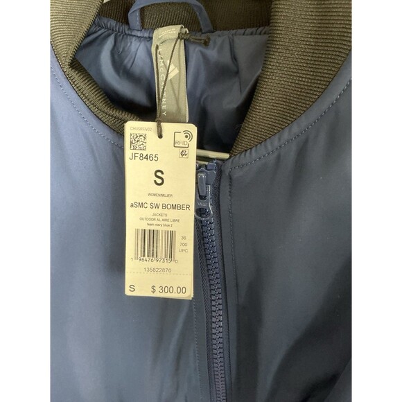 Adidas by Stella McCartney Women's Size S Sportswear Woven Bomber Jacket Navy - Picture 3 of 8